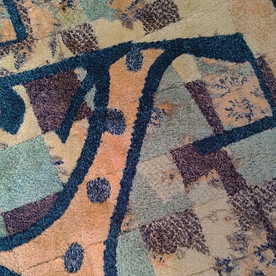 Image 1 of 1990 Magnifique tapis de Giorgetto Giugiaro pour Paracchi. Pure laine. Fabriqué en Italie