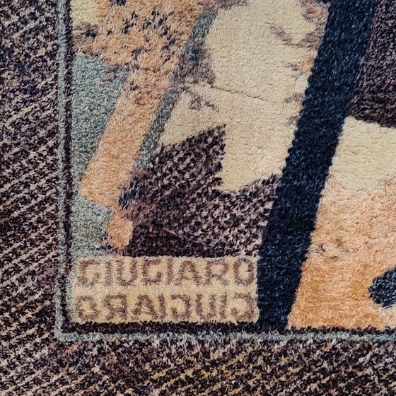 Image 1 of 1990s Gorgeous Rug by Giorgetto Giugiaro for Paracchi. Pure wool. Made in Italy