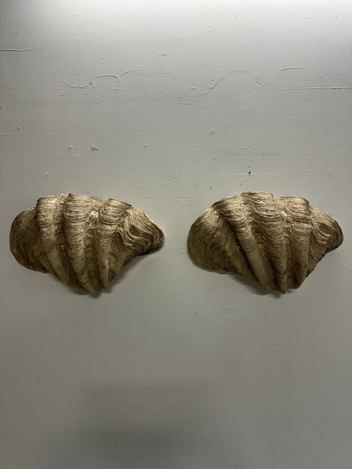 2x Vintage Baptismal Font Wall Lights