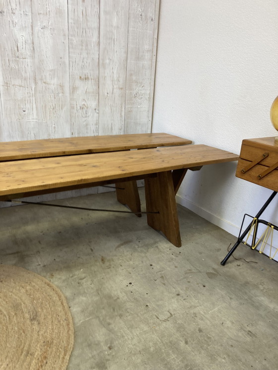 Image 1 of Pair Of Farm Benches 3 Meters