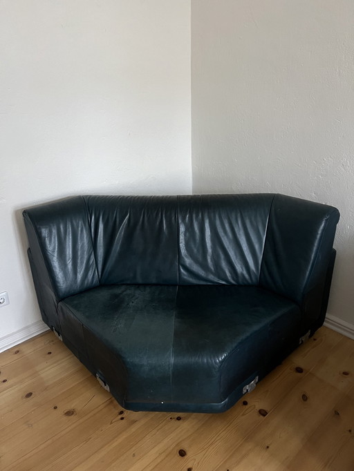 Vintage Laauser leather modular couch