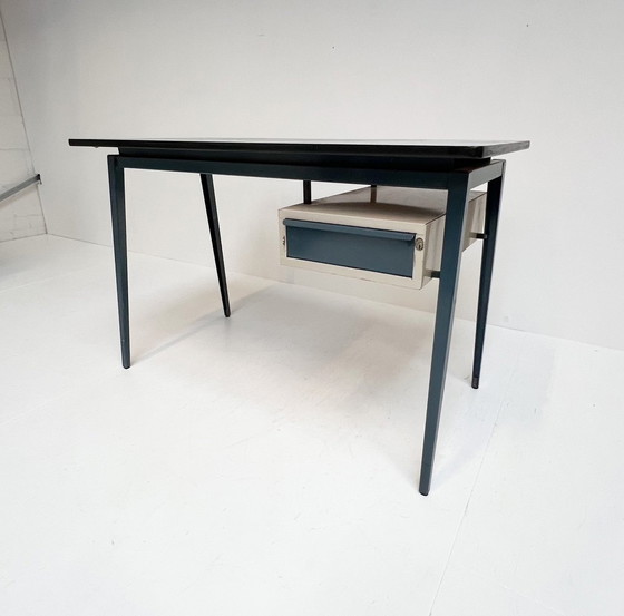 Image 1 of Industrial Metal Marko Desk, 1960'S