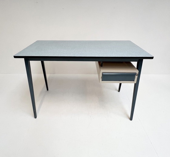 Image 1 of Industrial Metal Marko Desk, 1960'S