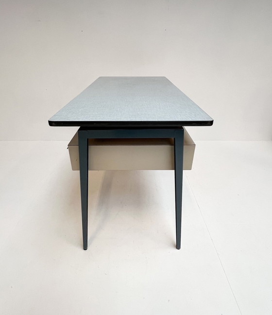 Image 1 of Industrial Metal Marko Desk, 1960'S