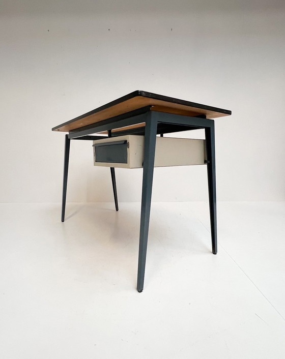 Image 1 of Industrial Metal Marko Desk, 1960'S