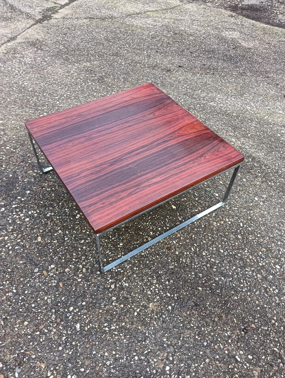 Image 1 of Tavolino da caffè vintage cromato e palissandro 
