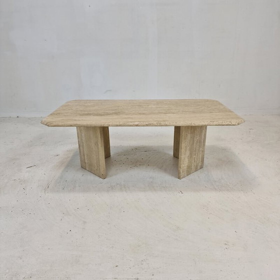 Image 1 of Italian vintage travertine coffee table