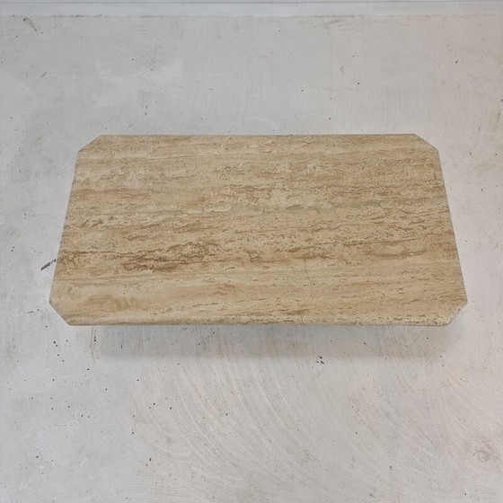 Image 1 of Italian vintage travertine coffee table