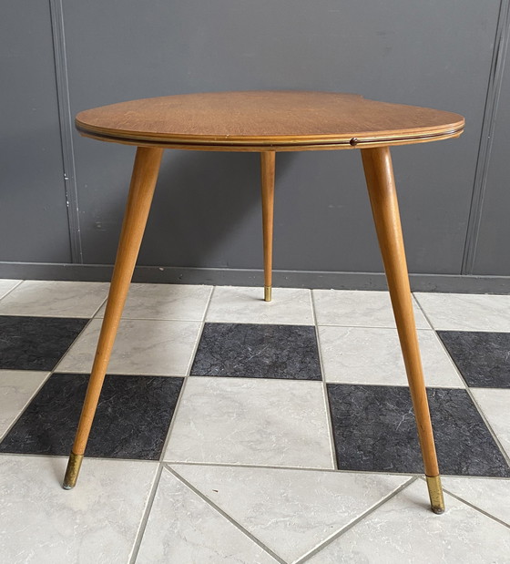 Image 1 of Wood Kidney Shape Table 1960S