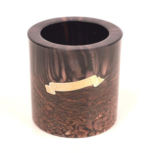 Set da fumo in vetro di Murano avventurina di V. Nason