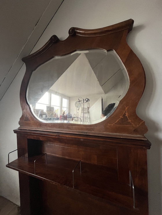 Image 1 of Antique Hall Mirror