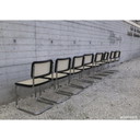 Set di 8 sedie vintage Breuer b32, nere