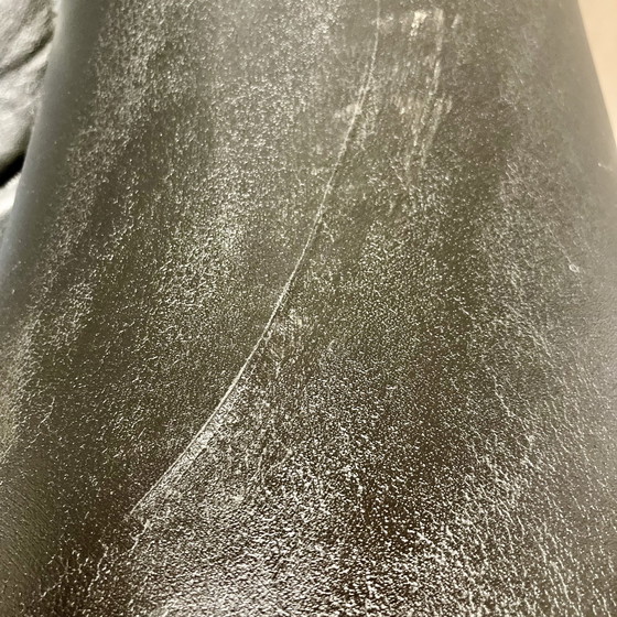 Image 1 of Aage Christiansen Scandinavian Design Armchair Black Leather 1950.
