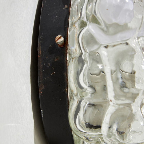 Image 1 of Vintage bubbled glass wall lamp by Helena Tynell for Limburg, 1960