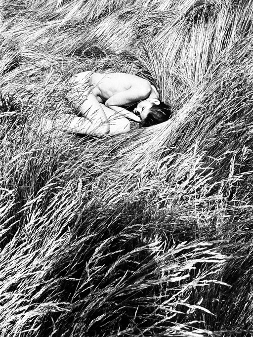 Michel Pinel 1949-2022 Superb Nude Photo "Fetal Position" From 1985