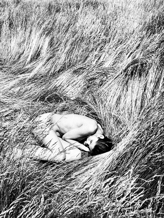 Image 1 of Michel Pinel 1949-2022 Superb Nude Photo "Fetal Position" From 1985