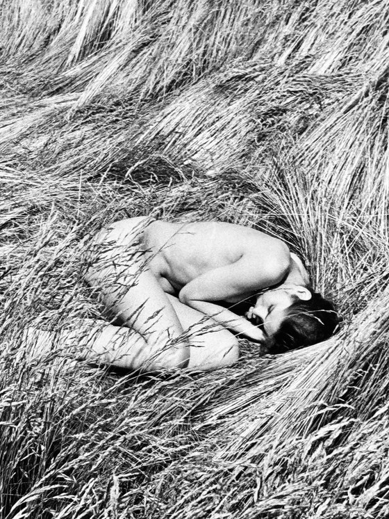 Image 1 of Michel Pinel 1949-2022 Superb Nude Photo "Fetal Position" From 1985