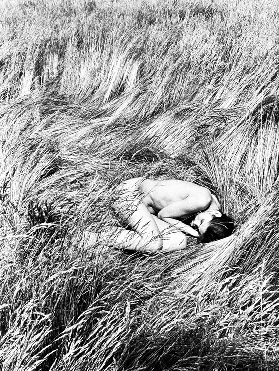 Image 1 of Michel Pinel 1949-2022 Superb Nude Photo "Fetal Position" From 1985