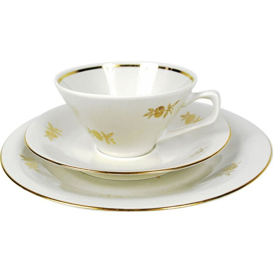 Image 1 of Set da colazione in porcellana vintage di Chodziez, Polonia, 1950
