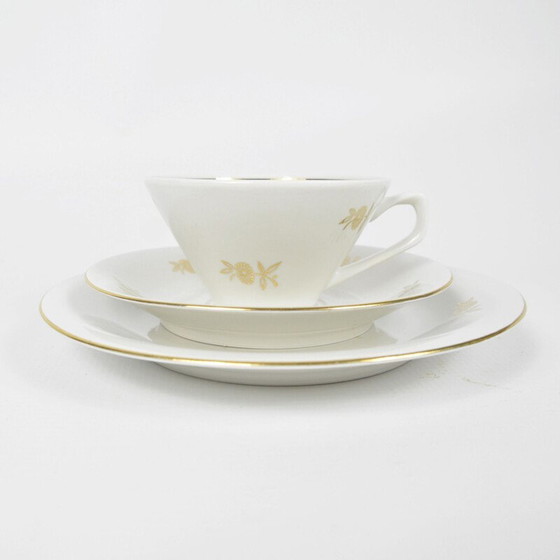 Image 1 of Set da colazione in porcellana vintage di Chodziez, Polonia, 1950