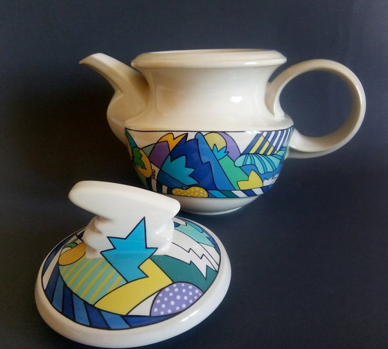 Image 1 of Dorothy Hafner Pop-Art/Postmodern Teapot Rosenthal Studio Line 1980'S