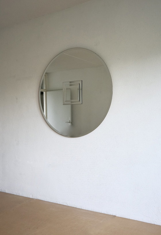 Image 1 of Round Mirror from Deknudt, Belgium. 1980s