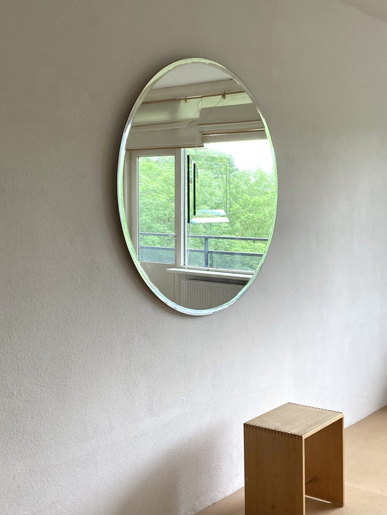 Image 1 of Round Mirror from Deknudt, Belgium. 1980s