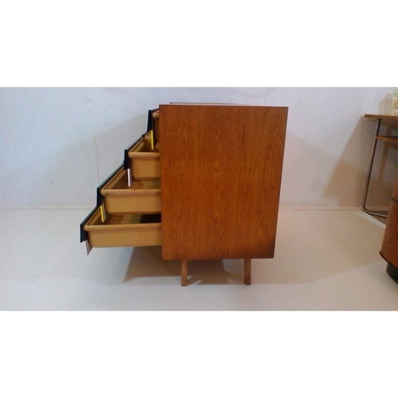 Image 1 of Cassettiera vintage in rovere di Jiri Jiroutka per Interier Praha, 1960