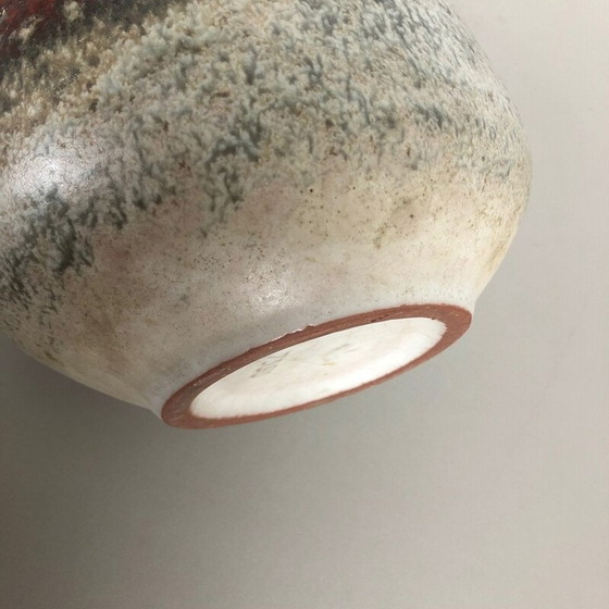 Image 1 of Vaso in ceramica colorata astratta vintage di Karlsruher Majolika, Germania 1950