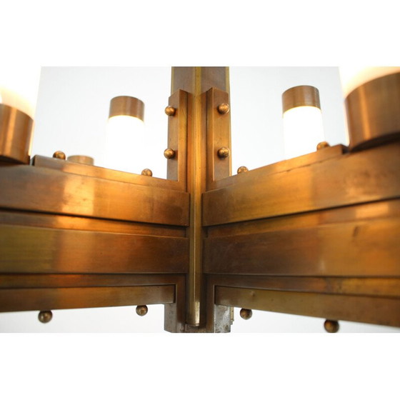 Image 1 of Grande lampada da soffitto vintage, semplice e chiara, di Bauhaus, 1930