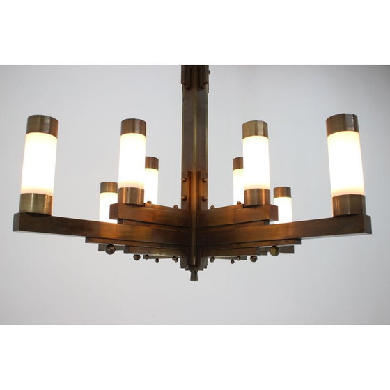 Image 1 of Grande lampada da soffitto vintage, semplice e chiara, di Bauhaus, 1930