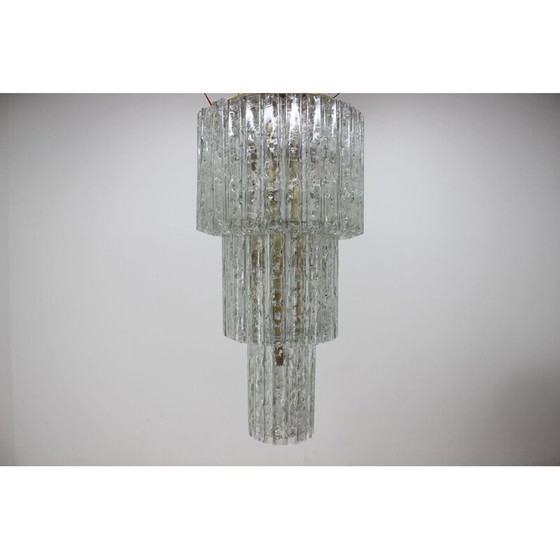 Image 1 of Vintage glass chandelier, Austria 1960