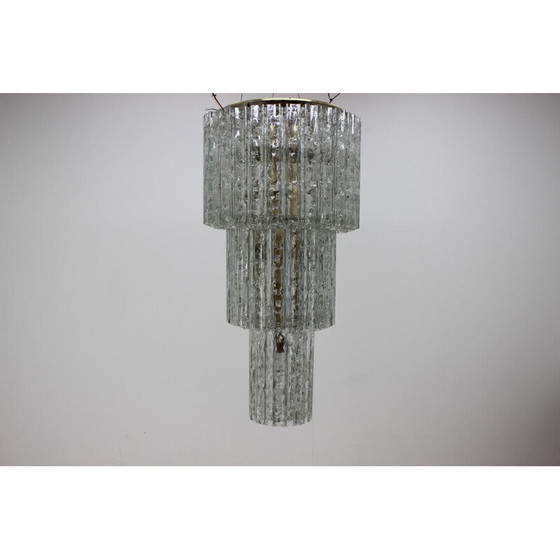 Image 1 of Vintage glass chandelier, Austria 1960