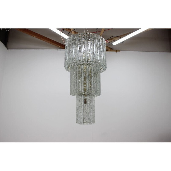 Image 1 of Vintage glass chandelier, Austria 1960