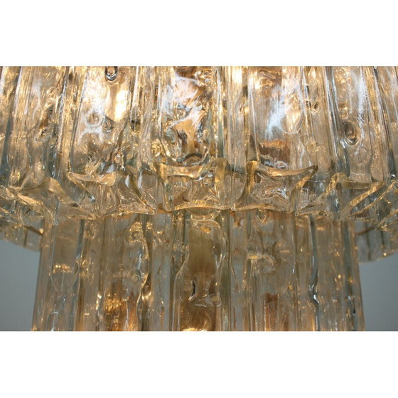 Image 1 of Vintage glass chandelier, Austria 1960