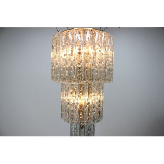 Image 1 of Vintage glass chandelier, Austria 1960
