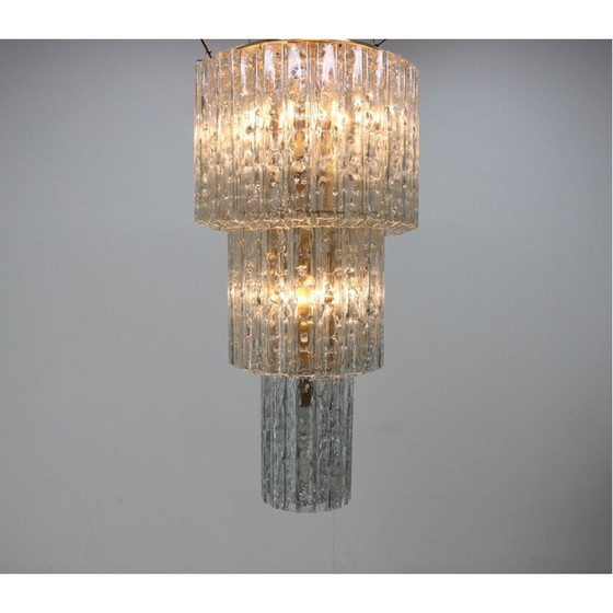 Image 1 of Vintage glass chandelier, Austria 1960