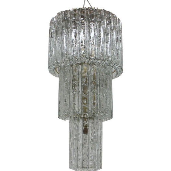 Image 1 of Vintage glass chandelier, Austria 1960