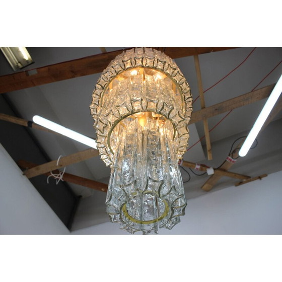 Image 1 of Vintage glass chandelier, Austria 1960
