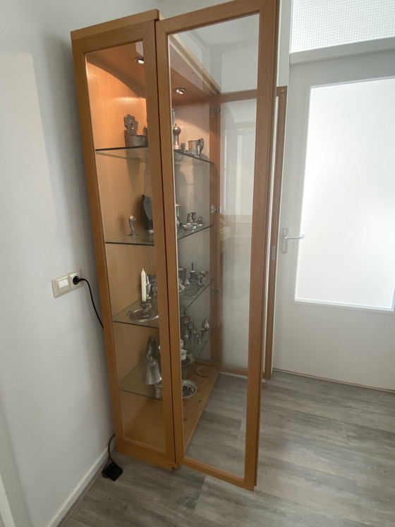 Image 1 of Leolux Light Oak Display Cabinet