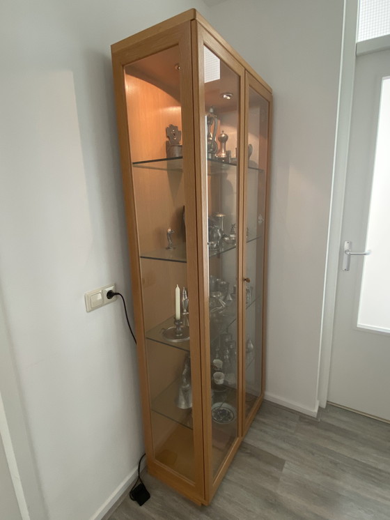 Image 1 of Leolux Light Oak Display Cabinet