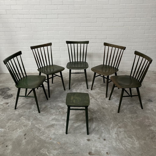 5X Ligna Bar Chair And 1X Ligna Stool