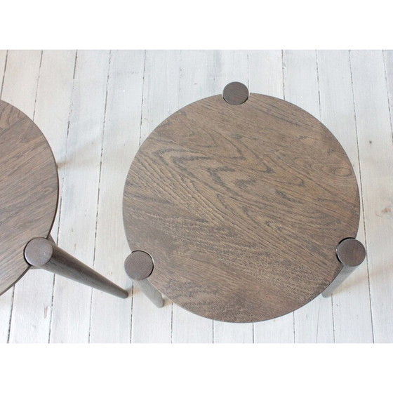 Image 1 of Pair of vintage stools model J160 by Lundgaard Weigelt for Fdb Møbler, Denmark