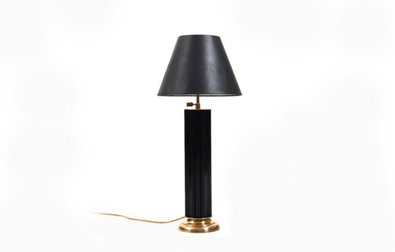 Image 1 of Danish Bakelite and Brass Table Lamp, 1930s