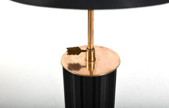 Image 1 of Danish Bakelite and Brass Table Lamp, 1930s