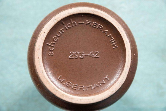 Image 1 of Vase vintage d'Allemagne de l'Ouest Scheurich, 1960s/70s Wabisabi