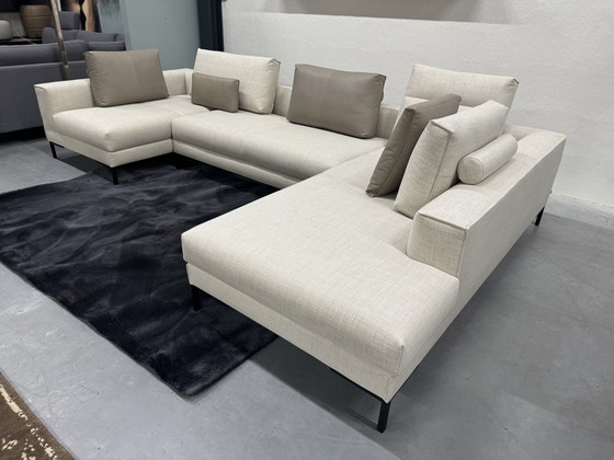 Image 1 of Design On Stock Aikon Lounge Corner Sofa Senna Fabric Cream