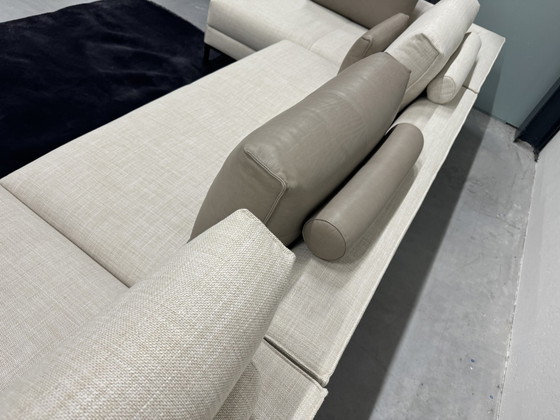 Image 1 of Design On Stock Aikon Lounge Corner Sofa Senna Fabric Cream