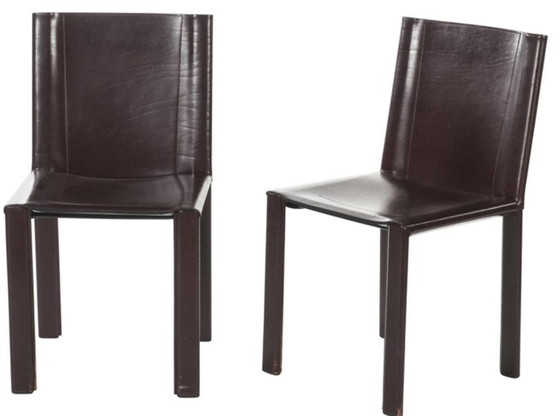 Image 1 of 4x Matteo Grassi dining chairs and 1 dining table