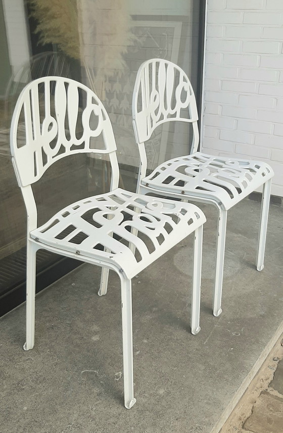 Image 1 of 2x Hello There Chairs by Jeremy Harvey for Artifort